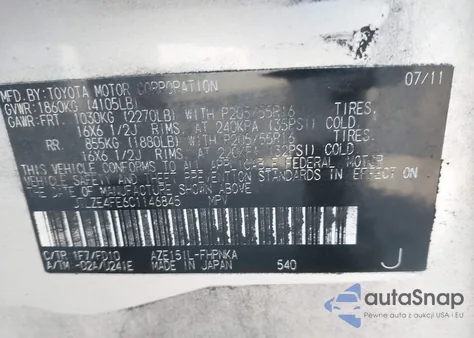 2012 Scion Xb z USA, uszkodzony, nr VIN JTLZE4FE6C1146845